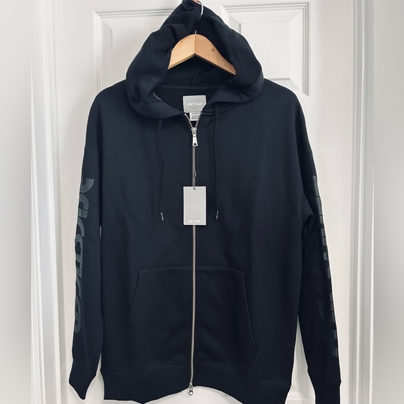 BNWT MEN'S ASICS TIGER HOODIE SWEATSHIRT FULL ZIP BLACK US SIZE SMALL (S) - Picture 11 of 11